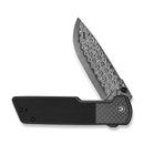CIVIVI Zygon Thumb Stud & Top Crossbar Lock Gray G10 Handle With Carbon Fiber Overlay (3.24" Damascus Blade) C25035B-DS1