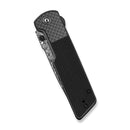 CIVIVI Zygon Thumb Stud & Top Crossbar Lock Gray G10 Handle With Carbon Fiber Overlay (3.24" Damascus Blade) C25035B-DS1