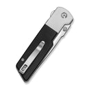 CIVIVI Zygon Thumb Stud & Top Crossbar Lock White & Black G10 Handle (3.24" Satin Finished Nitro-V Blade) C25035C-1