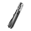 CIVIVI Zygon Thumb Stud & Top Crossbar Lock White & Black G10 Handle (3.24" Satin Finished Nitro-V Blade) C25035C-1