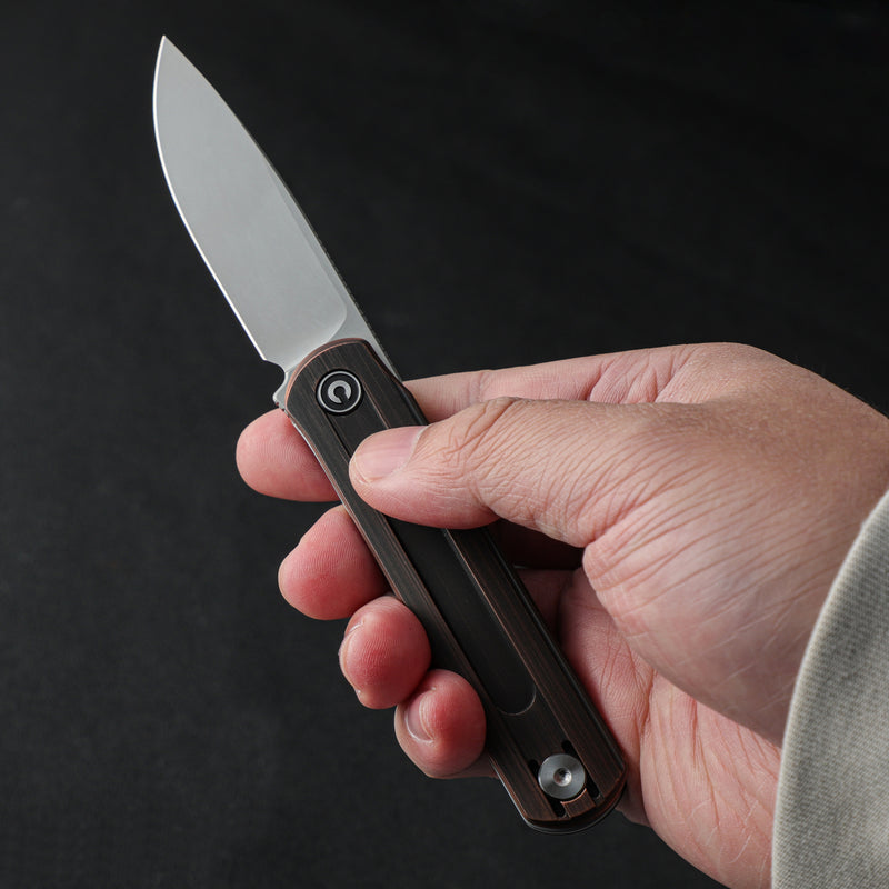 CIVIVI Foldis Slip Joint & Top Flipper Knife Copper Handle (2.67" Nitro-V Blade) C21044-1