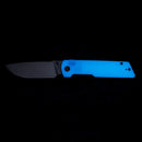CIVIVI Zygon Thumb Stud & Top Crossbar Lock Natural G10 Handle With Blue Glow (3.24" Satin Finished Nitro-V Blade) C25035-1