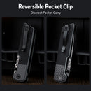 CIVIVI Zygon Thumb Stud & Top Crossbar Lock Gray G10 Handle With Carbon Fiber Overlay (3.24" Damascus Blade) C25035B-DS1