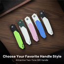 CIVIVI Brr15 Light Flipper Knife White & Blue G10 Handle (3.2" Satin Finished Nitro-V Blade) C25063-1