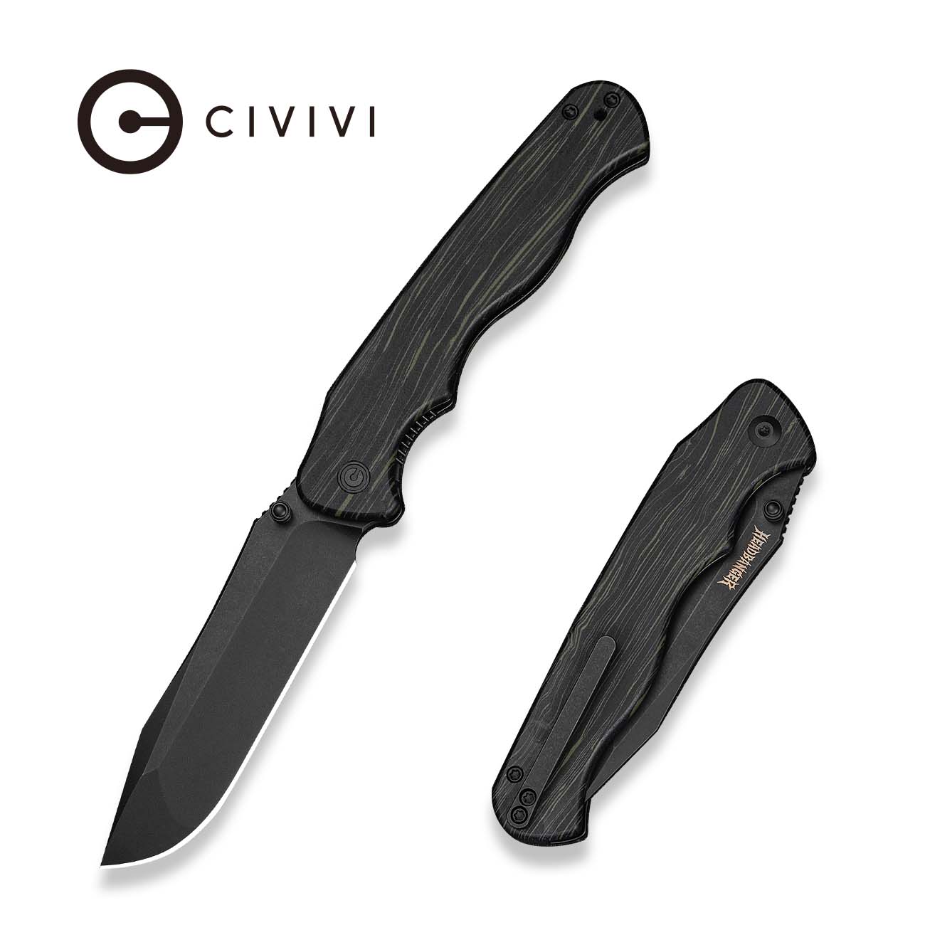 Blade HQ Exclusives SKU - CIVIVI HEADBANGER Thumb Stud Knife C25020-4