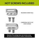 CIVIVI 4PCS Flamed Titanium Pocket Clips, NO Screws Included, 50MM 55MM Clip with Recessed Screw Hole T002C - CIVIVI