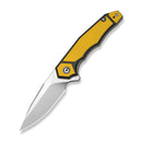 CIVIVI Aetherflux Flipper Knife Black & Yellow G10 Handle (3.28" Satin Finished 14C28N Blade) C25045 Sample1 - CIVIVI