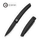 CIVIVI Almeris Black Aluminum Handle (2.95" Black Stonewashed Nitro - V Blade) C25091B Sample1 - CIVIVI