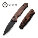CIVIVI Altus Button Lock & Thumb Stud Knife Wood Handle (2.97" Nitro - V Blade) C20076 - 3 - CIVIVI
