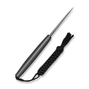 CIVIVI Altus Fixed Blade Knife Gray and Black Layered G10 Handle (2.99" Gray Stonewashed 14C28N Blade) C20076B - 2, With 1PC Black Lanyard, Black Kydex Sheath & T - Clip - CIVIVI