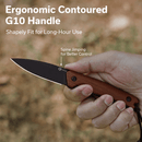 CIVIVI Altus Fixed Blade Knife Guibourtia Wood Handle (2.99" Black Stonewashed 14C28N Blade) C20076B - 3, With 1PC Black Lanyard, Black Kydex Sheath & T - Clip - CIVIVI