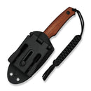 CIVIVI Altus Fixed Blade Knife Guibourtia Wood Handle (2.99" Gray Stonewashed 14C28N Blade) C20076B - 2, With 1PC Black Lanyard, Black Kydex Sheath & T - Clip - CIVIVI