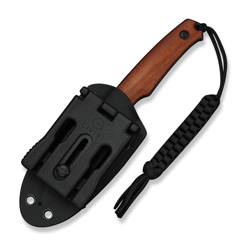 CIVIVI Altus Fixed Blade Knife Guibourtia Wood Handle (2.99