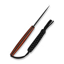 CIVIVI Altus Fixed Blade Knife Guibourtia Wood Handle (2.99" Gray Stonewashed 14C28N Blade) C20076B - 2, With 1PC Black Lanyard, Black Kydex Sheath & T - Clip - CIVIVI