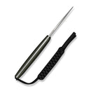 CIVIVI Altus Fixed Blade Knife OD Green G10 Handle (2.99" Stonewashed 14C28N Blade) C20076B - 1, With 1PC Black Lanyard, Black Kydex Sheath & T - Clip - CIVIVI