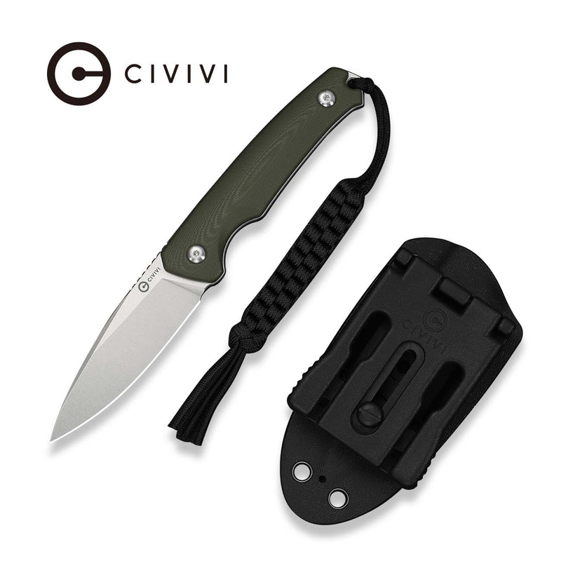 CIVIVI Altus Fixed Blade Knife OD Green G10 Handle (2.99