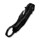 CIVIVI Amaroq Flipper & Thumb Stud & Button Lock Knife Black Aluminum Handle (2.11" Black Stonewashed Nitro - V Blade) C24018 - 2