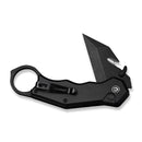 CIVIVI Amaroq Flipper & Thumb Stud & Button Lock Knife Black Aluminum Handle (2.11" Black Stonewashed Nitro - V Blade) C24018 - 2