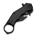 CIVIVI Amaroq Flipper & Thumb Stud & Button Lock Knife Black Aluminum Handle (2.11" Black Stonewashed Nitro - V Blade) C24018 - 2