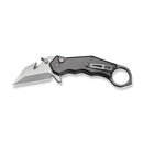 CIVIVI Amaroq Flipper & Thumb Stud & Button Lock Knife Gray Aluminum Handle (2.11" Satin Finished Nitro - V Blade) C24018 - 1