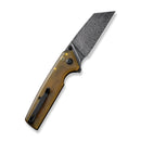 CIVIVI Amirite Flipper & Thumb Stud & Button Lock Knife Ultem Handle (3.48" Damascus Blade) C23028 - DS1 - CIVIVI