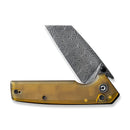 CIVIVI Amirite Flipper & Thumb Stud & Button Lock Knife Ultem Handle (3.48" Damascus Blade) C23028 - DS1 - CIVIVI