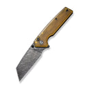 CIVIVI Amirite Flipper & Thumb Stud & Button Lock Knife Ultem Handle (3.48" Damascus Blade) C23028 - DS1 - CIVIVI