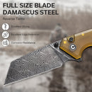 CIVIVI Amirite Flipper & Thumb Stud & Button Lock Knife Ultem Handle (3.48" Damascus Blade) C23028 - DS1 - CIVIVI