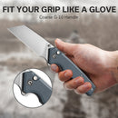 CIVIVI Amirite Flipper & Thumb Stud & Button Lock Knife G10 Handle (3.48" Nitro - V Blade) C23028 - 1 - CIVIVI