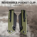CIVIVI Amirite Flipper & Thumb Stud & Button Lock Knife G10 Handle (3.48" Nitro - V Blade) C23028 - 3 - CIVIVI