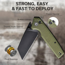 CIVIVI Amirite Flipper & Thumb Stud & Button Lock Knife G10 Handle (3.48" Nitro - V Blade) C23028 - 3 - CIVIVI