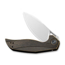 CIVIVI Anthropos Flipper Knife Brass Handle (3.25" 154CM Blade) C903D - CIVIVI