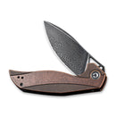 CIVIVI Anthropos Flipper Knife Copper Handle (3.25" Damascus Blade) C903DS - 3 - CIVIVI