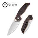 CIVIVI Anthropos Flipper Knife G10 & Carbon Fiber Handle (3.25" D2 Blade) C903A - CIVIVI
