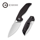 CIVIVI Anthropos Flipper Knife G10 & Carbon Fiber Handle (3.25" D2 Blade) C903C - CIVIVI