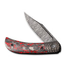 CIVIVI Appalachian Drifter II Front Flipper Knife Carbon Fiber Handle (2.96" Damascus Blade) C19010C - DS2 - CIVIVI