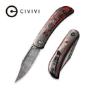 CIVIVI Appalachian Drifter II Front Flipper Knife Carbon Fiber Handle (2.96" Damascus Blade) C19010C - DS2 - CIVIVI