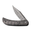 CIVIVI Appalachian Drifter II Front Flipper Knife Carbon Fiber Handle (2.96" Damascus Blade) C19010C - DS3 - CIVIVI