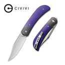 CIVIVI Appalachian Drifter II Front Flipper Knife G10 & Carbon Fiber Handle (2.96" Nitro - V Blade) C19010C - 3 - CIVIVI