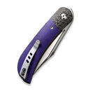 CIVIVI Appalachian Drifter II Front Flipper Knife G10 & Carbon Fiber Handle (2.96" Nitro - V Blade) C19010C - 3 - CIVIVI