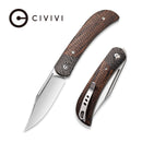 CIVIVI Appalachian Drifter II Front Flipper Knife Micarta & Carbon Fiber Handle (2.96" CPM S35VN Blade) C19010C - 1 - CIVIVI
