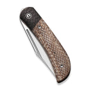 CIVIVI Appalachian Drifter II Front Flipper Knife Micarta & Carbon Fiber Handle (2.96" CPM S35VN Blade) C19010C - 2 - CIVIVI