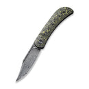 CIVIVI Appalachian Drifter Slip Joint Knife G10 & Carbon Fiber Handle (2.96" Damascus Blade) C2015DS - 3 - CIVIVI