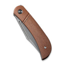 CIVIVI Appalachian Drifter Slip Joint Knife Micarta Handle (2.96" CPM S35VN Blade) C2015A - CIVIVI