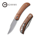 CIVIVI Appalachian Drifter Slip Joint Knife Micarta Handle (2.96" CPM S35VN Blade) C2015A - CIVIVI