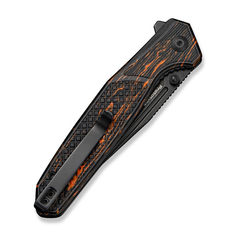 CIVIVI AristoFlick Flipper & Thumb Stud Knife Black & Orange G10 Handl