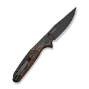 CIVIVI AristoFlick Flipper & Thumb Stud Knife Black & Orange G10 Handle (3.48" Black Stonewashed Nitro - V Blade) C24093 Sample1 - CIVIVI