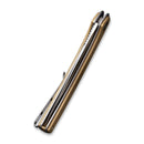 CIVIVI Asticus Flipper Knife Brass Handle (3.80" D2 Blade) C2002E - CIVIVI