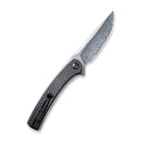 CIVIVI Asticus Flipper Knife Carbon Fiber & G10 Handle (3.80" Damascus Blade) C2002DS - 1 - CIVIVI