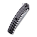 CIVIVI Asticus Flipper Knife Carbon Fiber & G10 Handle (3.80" Damascus Blade) C2002DS - 1 - CIVIVI